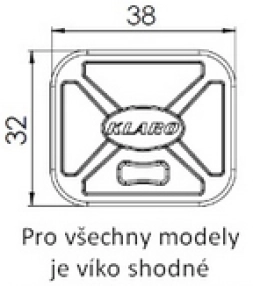Víko 80 l zelené (nacvaknuté)